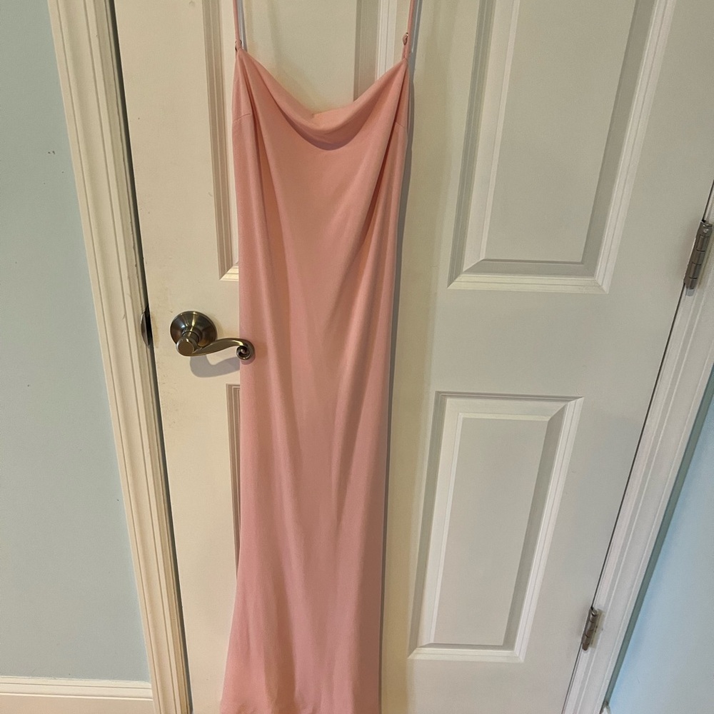 Elegant Pink Slip Dress
